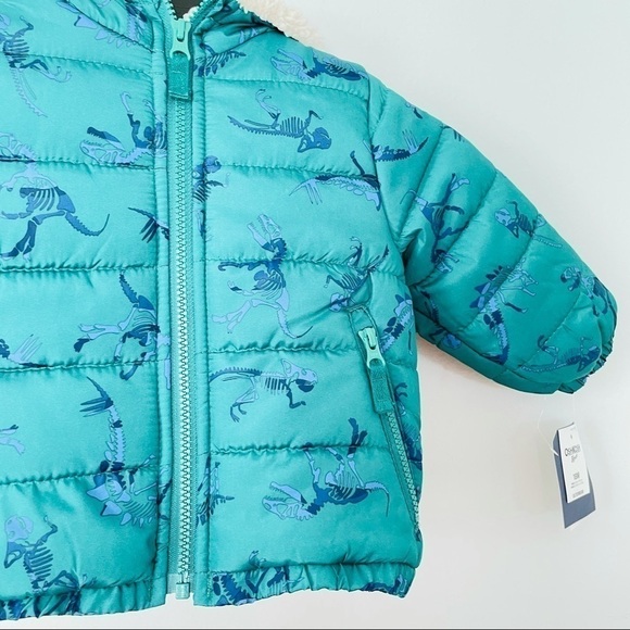 Gymboree dinosaur puffer jacket boy size 18 months - Picture 2 of 4